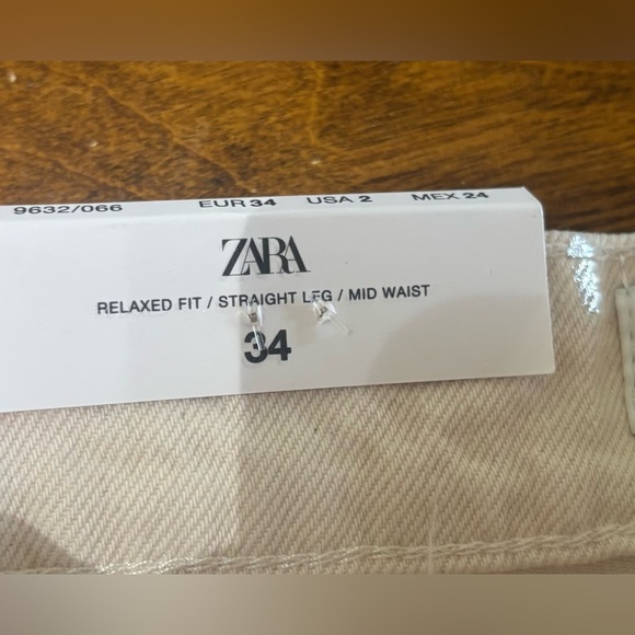 NWT Zara Boy Boy Fit Jeans Metallic Silver Size 2 - Picture 10 of 12